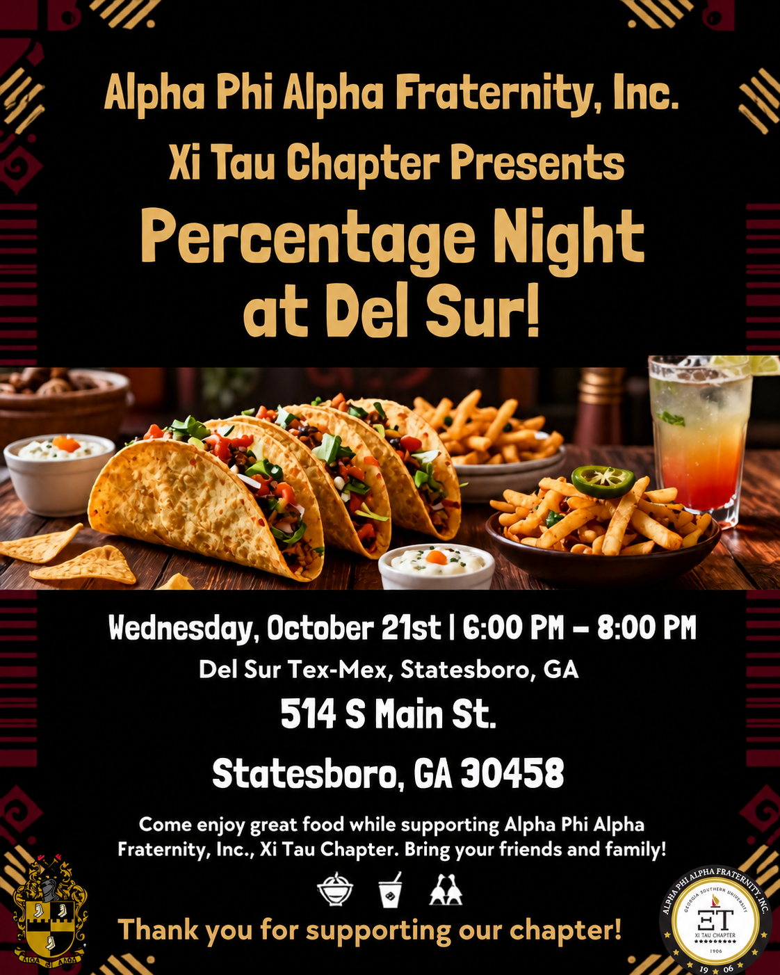 Percentage Night at Del Sur